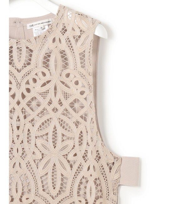 23区「エンブロイダリーレース ニットベスト」|ベスト・ジレ|