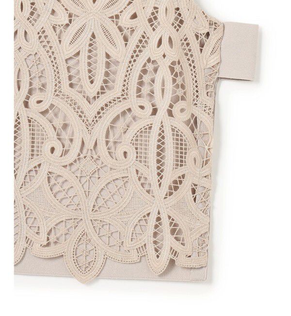 23区「エンブロイダリーレース ニットベスト」|ベスト・ジレ|