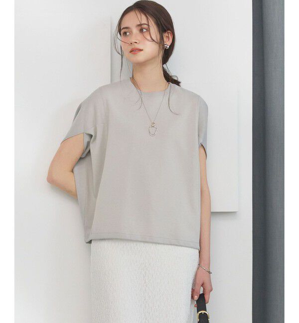 23区「【SLOW/一部店舗限定】ライトダンボール ドロストデザイン カットソー」|Tシャツ・カットソー|ライトグレー