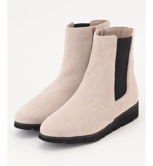 any SiS「【23.0~24.0cm】フラットサイドゴア ブーツ」|ショートブーツ|