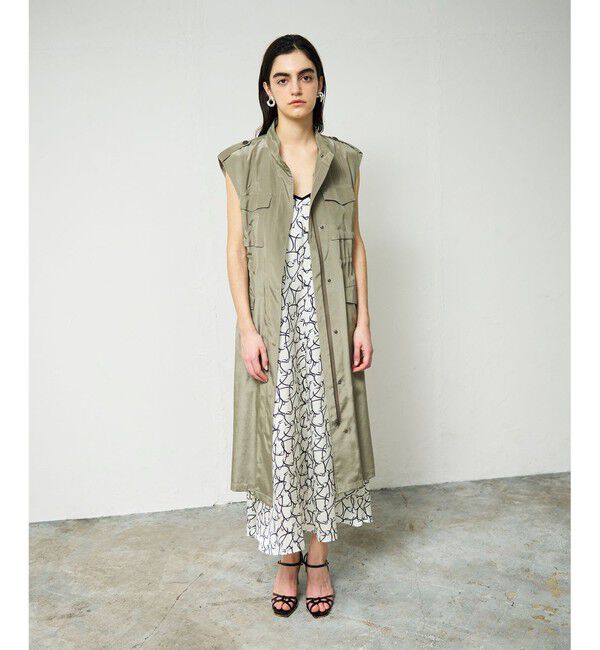 Grace Class「ミリタリーロングジレ」|その他|カーキ