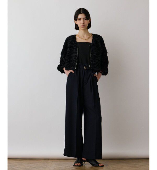 GRACE CONTINENTAL「フラワーチュール刺繍ブルゾン」|ブルゾン・スタジャン|