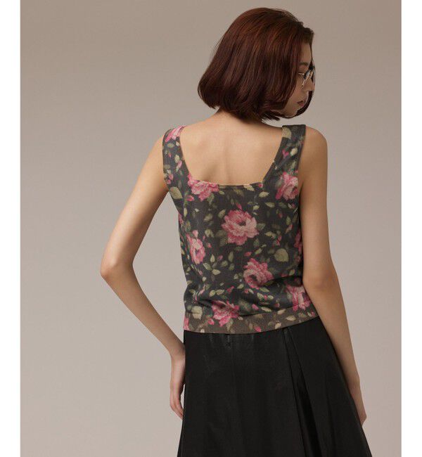 Diagram「ローズプリントニットトップ」|タンクトップ|