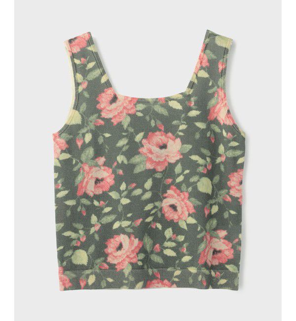 Diagram「ローズプリントニットトップ」|タンクトップ|