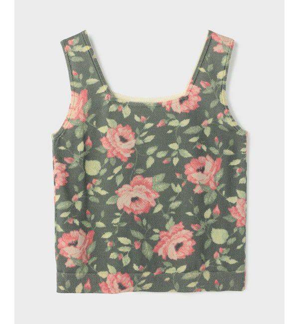 Diagram「ローズプリントニットトップ」|タンクトップ|