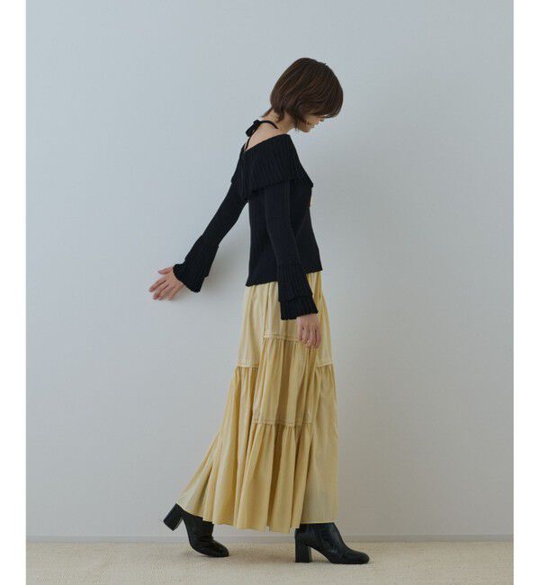 GRACE CONTINENTAL「アイレットフレアニットトップ」|ニット・セーター|