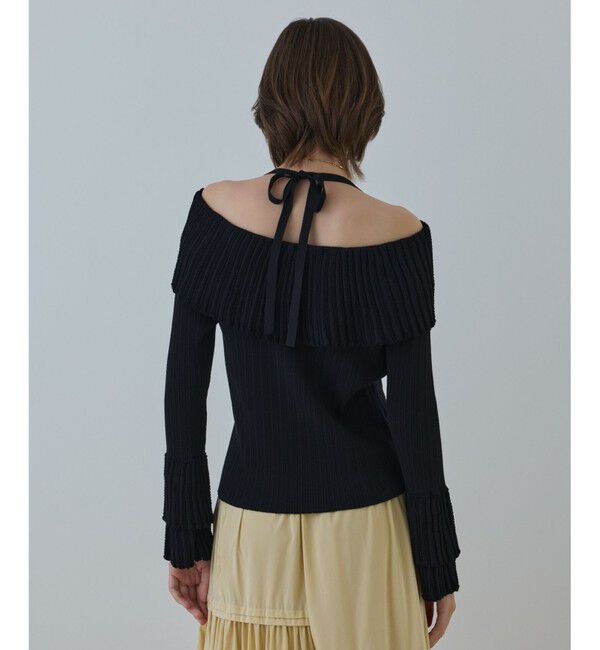 GRACE CONTINENTAL「アイレットフレアニットトップ」|ニット・セーター|