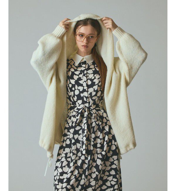 Grace Class「ストールアルパカカーディガン」|カーディガン|ホワイト