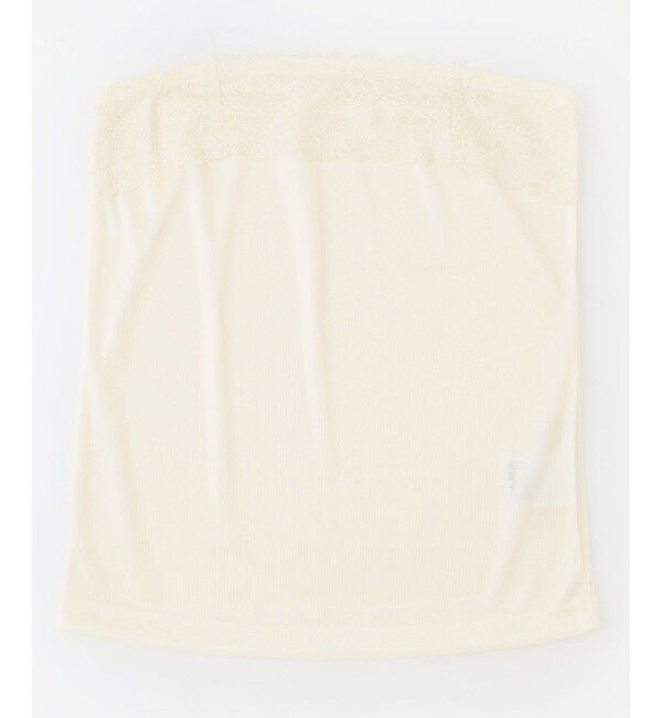 GRACE CONTINENTAL「箔プリントレースベアトップ」|キャミソール|ホワイト