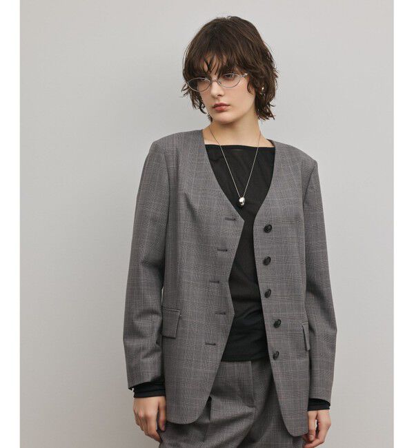 Diagram「デザインフロントジャケット」|ノーカラージャケット|