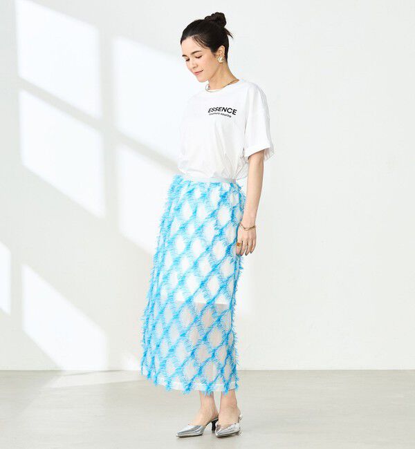 NOLLEY'S「《セットアップ対応》KIRYUバイヤスカットジャガードスカート」|スカート|