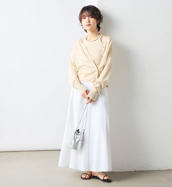 NOLLEY'S sophi「《アンサンブル対応》《手洗い可能》イタリー糸ホルターネックタンクトップ」|タンクトップ|