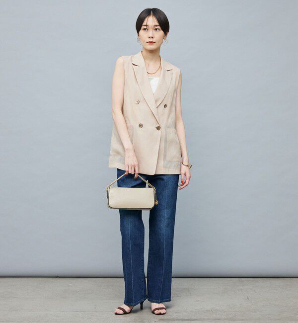 Rie Miller「【RM denim】センタープレスハイウエストパンツ」|デニム|