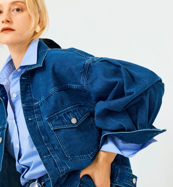 Rie Miller「【RM denim】袖ボリュームGジャン」|デニムジャケット|