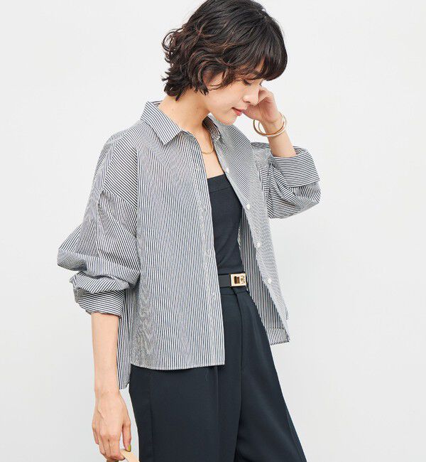 NOLLEY'S「エアリーショートシャツ」|シャツ・ブラウス|