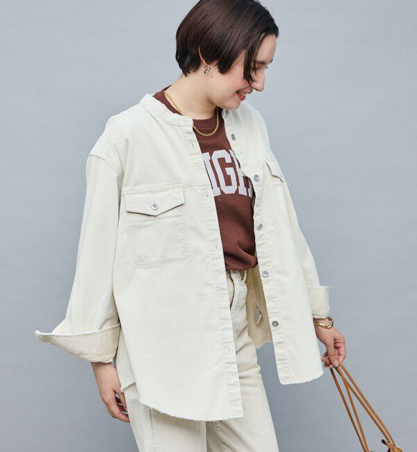 Rie Miller「【RM denim】硫化染コーデュロイシャツジャケット」|シャツ・ブラウス|