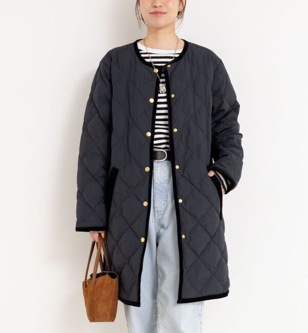 NOLLEY'S「【TAION&times;LIMONTA】別注ベロアパイピングロングダウン」|ダウン|