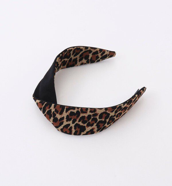 NOLLEY'S「【JENNIFER OUELLETTE/ジェニファーオレット】レオパードｘムジ3wayカチューシャ」|カチューシャ|ブラック・グレー系3