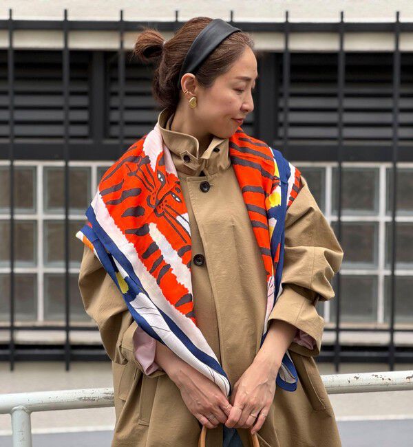 NOLLEY'S「W/Sプリントストール」|ストール|