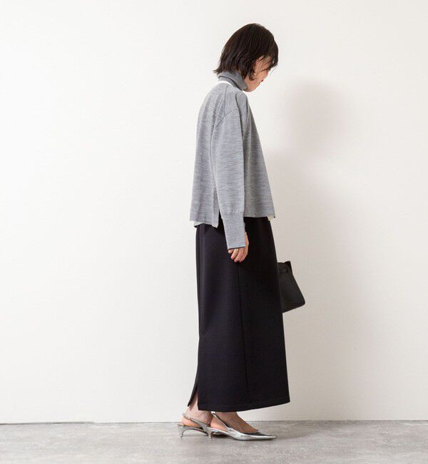 NOLLEY'S「《手洗い可能》《アンサンブル対応》18G天竺ゆったりVネックカーディガン」|カーディガン|