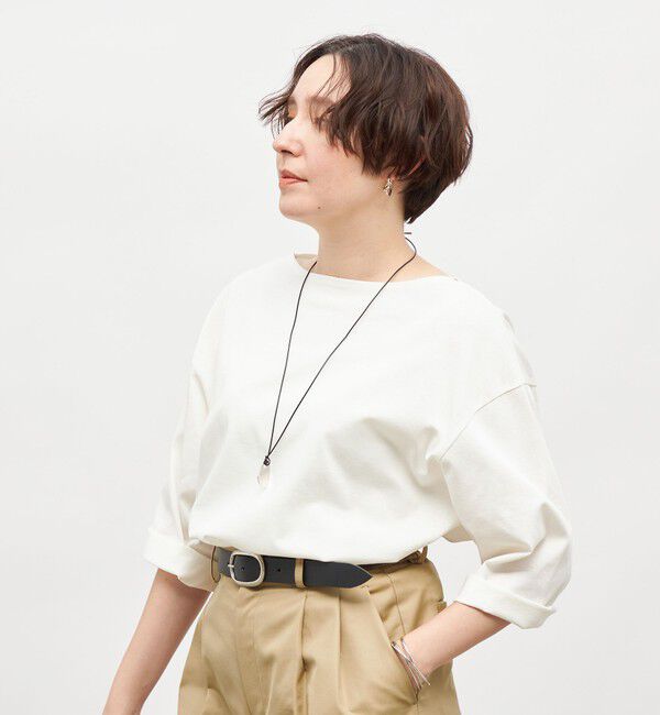 NOLLEY'S「【MD 二見☆別注】oversized cotton T-shirt」|Tシャツ・カットソー|オフホワイト