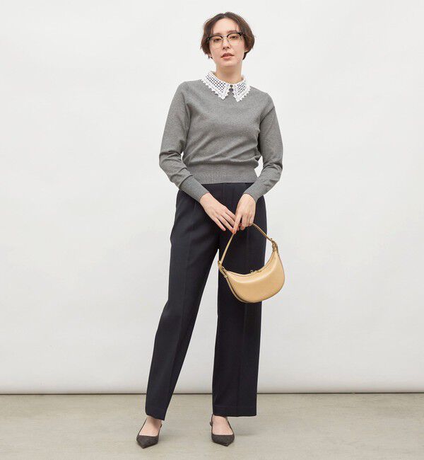 NOLLEY'S「《セットアップ対応》ウォッシャブルウール調セミワイドパンツ」|その他|