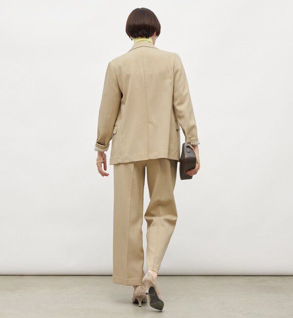 NOLLEY'S「《セットアップ対応》ウォッシャブルウール調セミワイドパンツ」|その他|