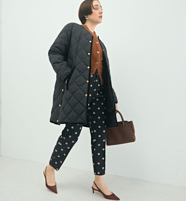 NOLLEY'S「ウォッシャブルストレッチドットジャガードテーパードパンツ」|その他|