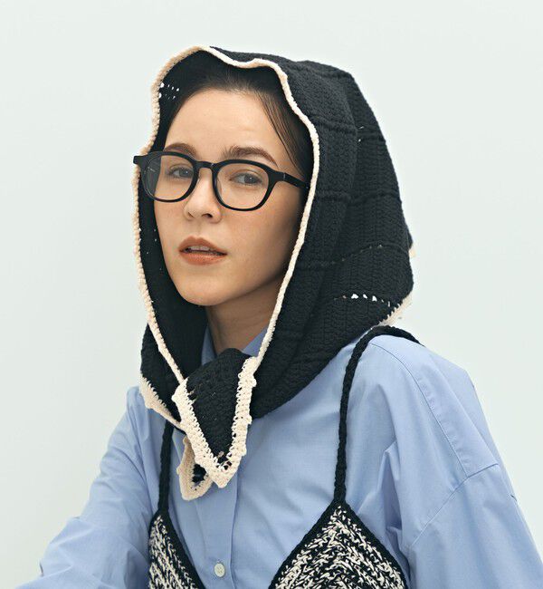 Laraaji「《手洗い可能》かぎ編み針三角ストール」|ニット・セーター|