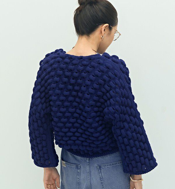 Laraaji「《手洗い可能》3D柄ボレロカーディガン」|カーディガン|