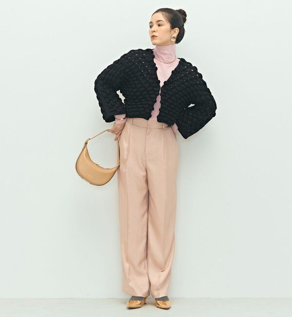 Laraaji「《手洗い可能》3D柄ボレロカーディガン」|カーディガン|