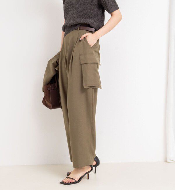 Rie Miller「《セットアップ対応》ウォッシャブルソフトカーゴパンツ」|カーゴ|