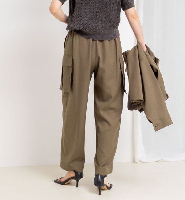 Rie Miller「《セットアップ対応》ウォッシャブルソフトカーゴパンツ」|カーゴ|