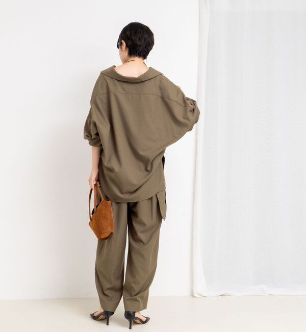 Rie Miller「《セットアップ対応》ウォッシャブルソフトカーゴパンツ」|カーゴ|