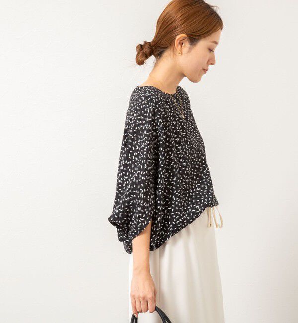 NOLLEY'S「ウォッシャブルバックサテンコクーンブラウス」|シャツ・ブラウス|