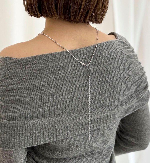 grace grace「【grace grace/グラスグラス】スキップボールボール2WAYネックレス」|ネックレス|シルバー