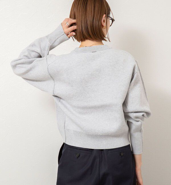 NOLLEY'S「《手洗い可能》スウェット風ニットプルオーバー」|ニット・セーター|