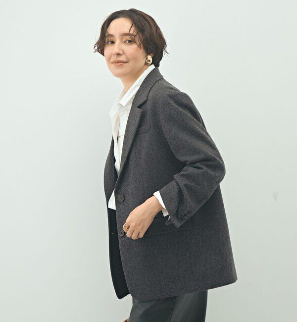 NOLLEY'S sophi「ショートビーバーテーラードジャケット」|テーラードジャケット|