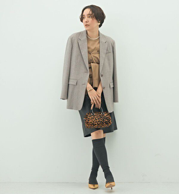 NOLLEY'S sophi「シルクネップツイードオーバージャケット」|テーラードジャケット|