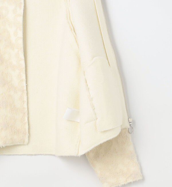 NOLLEY'S「レースコンビニットブルゾン」|カーディガン|