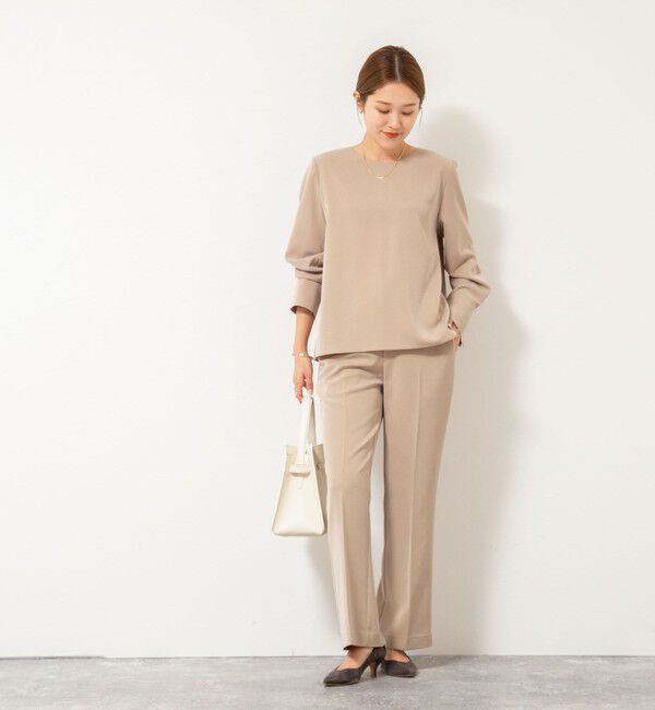 NOLLEY'S「《セットアップ対応》ウォッシャブルストレッチギャババックスリットパンツ」|その他|