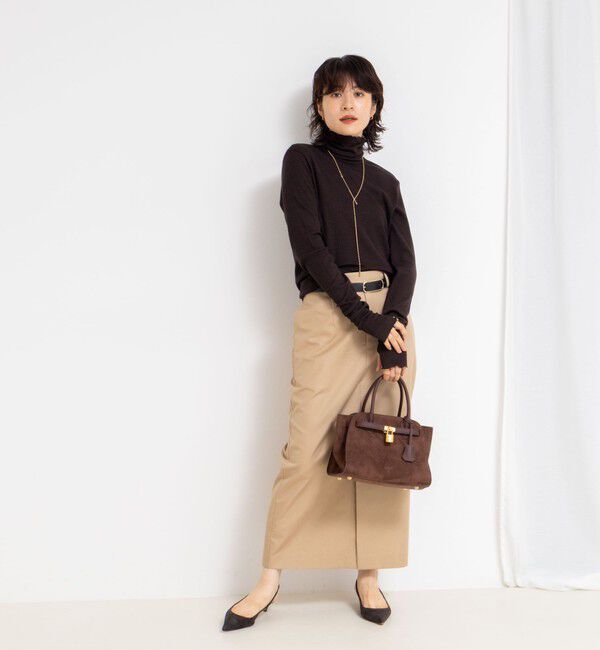 NOLLEY'S「MY STANDARD ウォッシャブルリブタートルネック」|Tシャツ・カットソー|