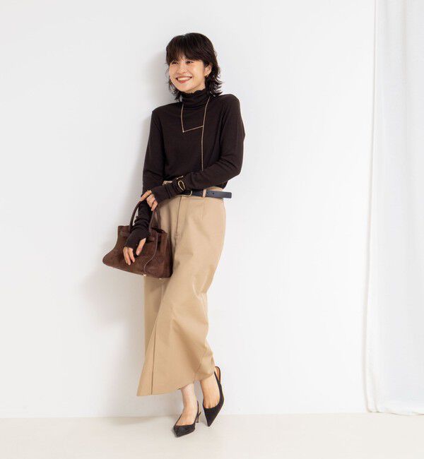 NOLLEY'S「MY STANDARD ウォッシャブルリブタートルネック」|Tシャツ・カットソー|