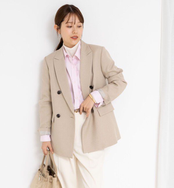 NOLLEY'S sophi「ウォッシャブルシャークダブルジャケット」|テーラードジャケット|