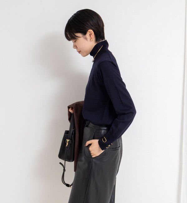 NOLLEY'S sophi「《手洗い可能》18Gウール100%ハイネックプルオーバー」|ニット・セーター|