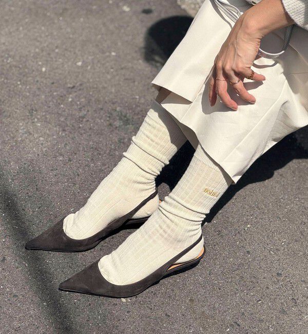 NOLLEY'S「【nolnol/ノルノル】ウール混リブソックス」|ソックス|