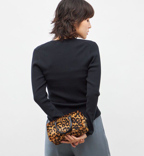 NOLLEY'S sophi「《アンサンブル対応》《手洗い可能》カシミヤ混リブUネックプルオーバー」|ニット・セーター|