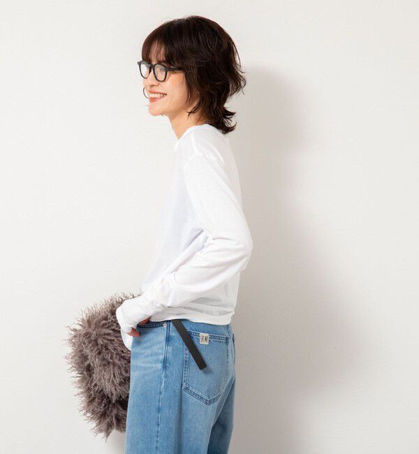 NOLLEY'S「ＭY STANDARD ウォッシャブルアルビニエアリータッチロンT」|Tシャツ・カットソー|