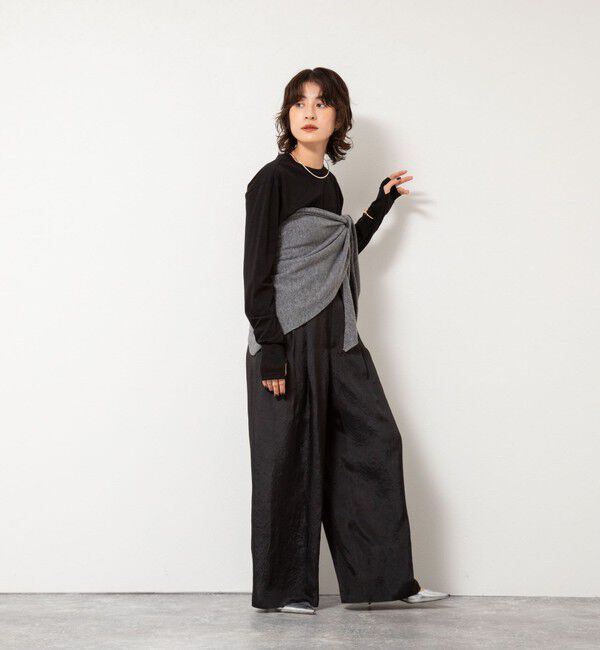 NOLLEY'S「ＭY STANDARD ウォッシャブルアルビニエアリータッチロンT」|Tシャツ・カットソー|