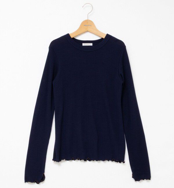 NOLLEY'S「MY STANDARD ウォッシャブルリブクルーネックロンT」|Tシャツ・カットソー|